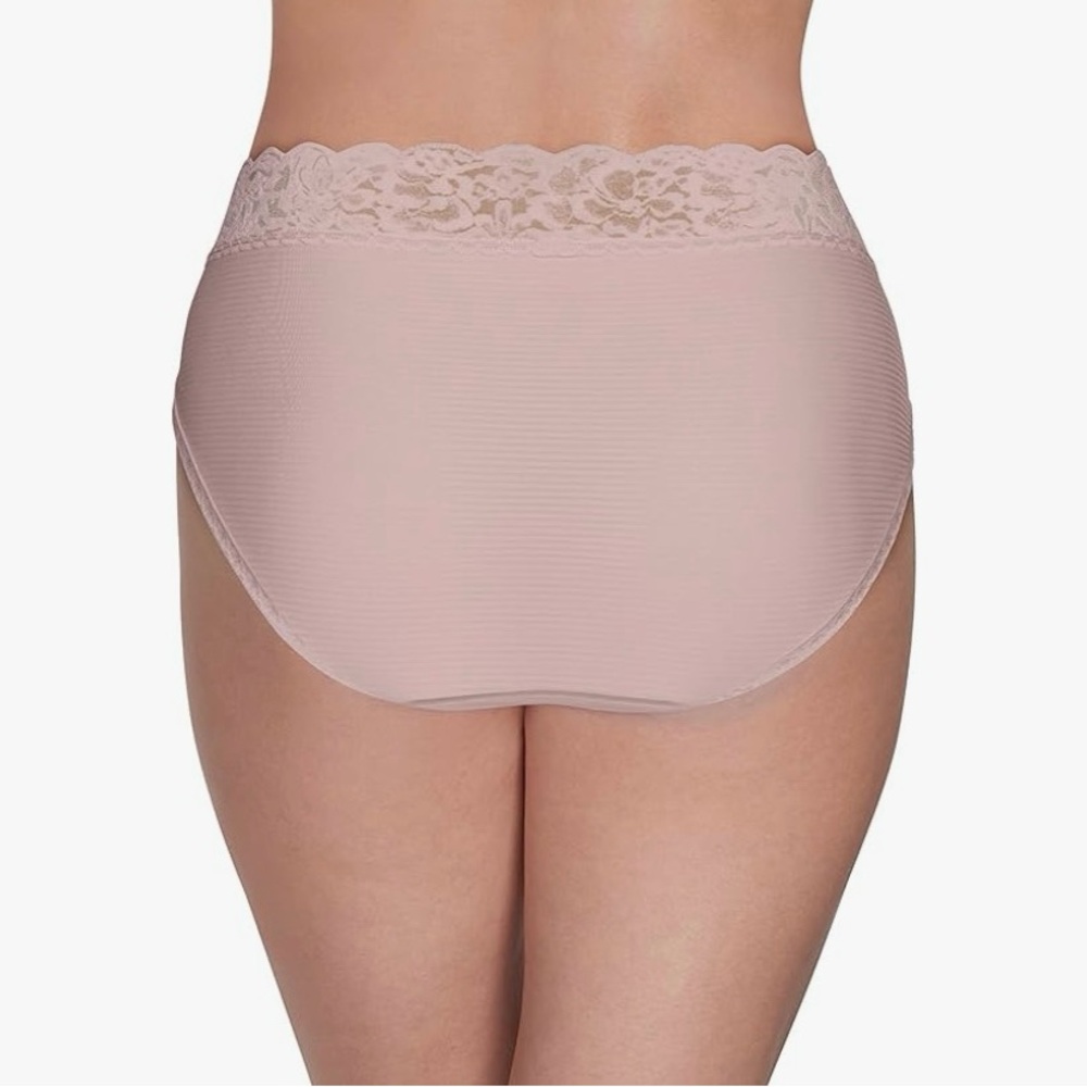 Vanity Fair Lace Trim High-Cut Panties Pack of 3 - Picture 4 of 9